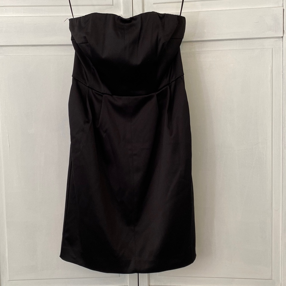 Express Black strapless mini dress